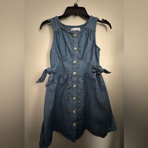 Zara girls denim Button-Down Dress